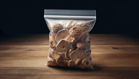 A finished product of a mushroom