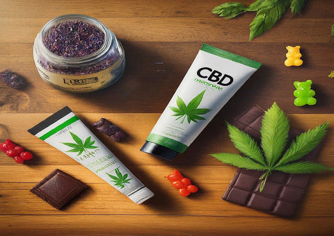 Different forms of CBD products